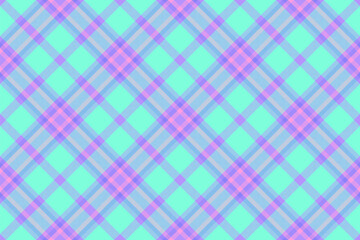 Vibrant pastel plaid pattern in mint, pink, and lavender.  Perfect for textile designs, website backgrounds, or playful branding.  This seamless texture evokes feelings of sweetness and summer.