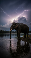 Fototapeta premium Elephant's Reach for the Sky