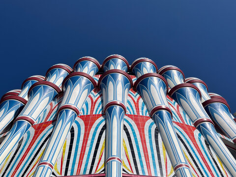 Fassade vom Fuchspalast in St. Veit an der Glan, K&auml;rnten, &Ouml;sterreich