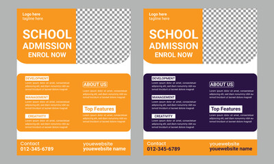 School Admission Flyer Templates