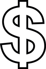 dollar sign icon vector illustration