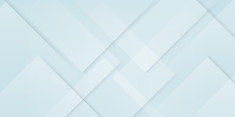 Fototapeta premium Soft blue abstract background with layered geometric shapes creating a clean and elegant modern composition.