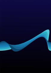 abstract blue wave background
