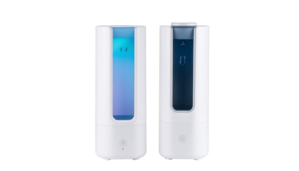 Modern Smart Mist Diffuser with Digital Color Ring isolated on transparent background