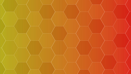 Vibrant gradient of yellow green orange and red with a subtle hexagonal pattern