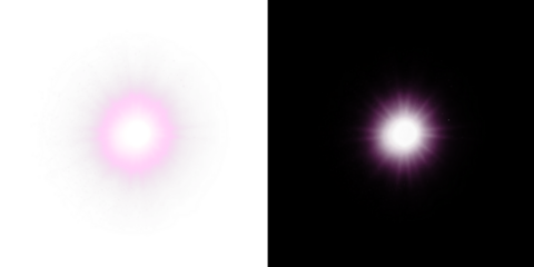 Bright camera flash and light flare overlay PNG for enhancing