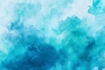 Abstract turquoise and bule watercolor art background Watercolour brush strokesPastel blue watercolor paint brush for wedding elements artistic design templates for invitations