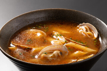 スープパスタ（魚介のトマトガーリック）