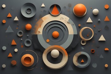 Comprehensive Mid-Century Abstract Geometric Collection