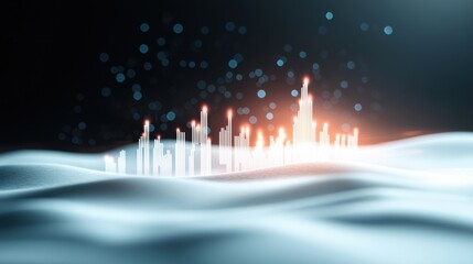 Profit Digital stock market dashboard displaying rising profits and financial growth indicators.