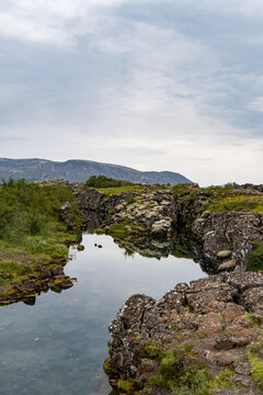Flosagja canyon and river in Iceland