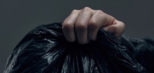 The Plastic Bag Clutched by a Hand in Low Light