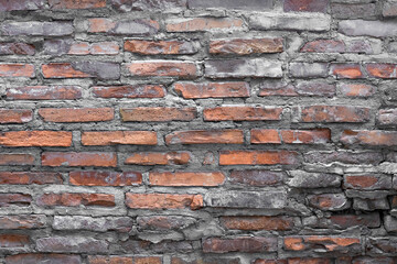old brown brick wall background