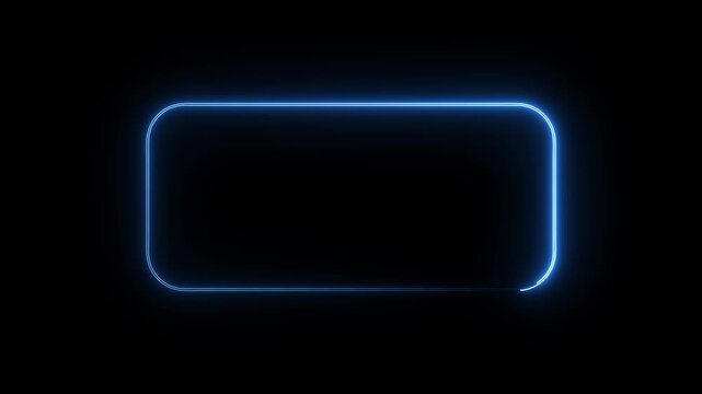 Glowing neon fire frame on black, webcam border facecam overlay.