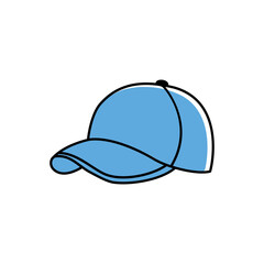 baseball cap icon on transparent background.