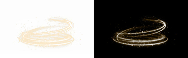 Discover the Elegant Swirling Sparkle PNG Overlay, perfect for enhancing designs with a stunning...