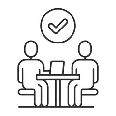 Successful collaboration and agreement between two people