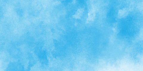 Obraz premium Blue watercolor vector background, smooth cloudy sky blue background with bright vignette studio banner. Light blue background with watercolor. Classic hand painted Blue watercolor background,