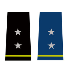 Galon de passant d'épaule et de manche de l'armée de terre et de l'air de l'armée américaine : Général de division