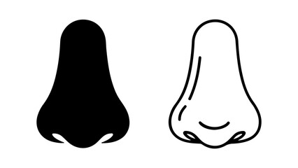 Nose outline with transparent background