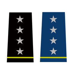 Galon de passant d'épaule et de manche de l'armée de terre et de l'air de l'armée américaine : Général 