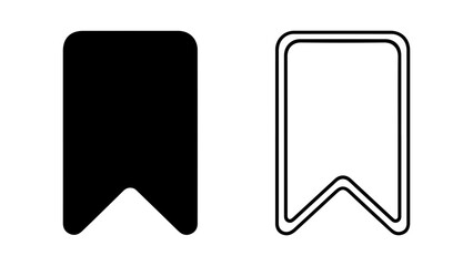 Bookmark icons with transparent background