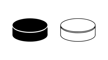 Cylinders with black and white outlines with transparent background