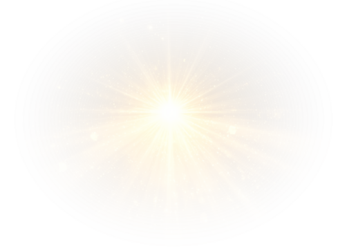 Png shine gold star. light with sparkle effect. Glowing yellow light, magic star sparks.
