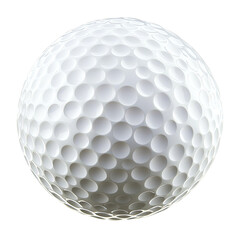 White textured dimpled sphere on a dark background