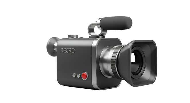 3d icon of retro style camcorder isolated on transparent background a vintage video camera with a classic design and aesthetic