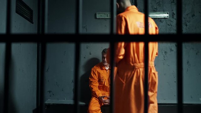 Two inmates serving time behind bars, coping with isolation and confinement