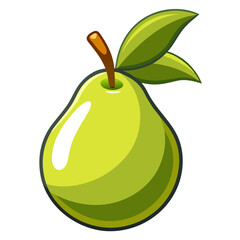 pear isolated on white