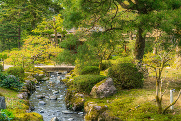 Obraz premium Kenroku-en garden, Kanazawa, Japan, South East Asia