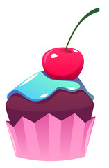Cupcake with Cherry