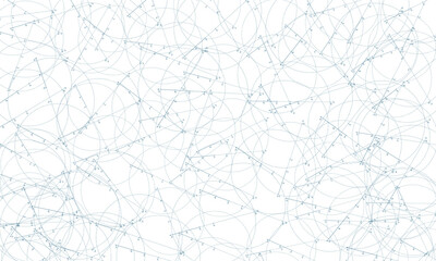 Abstract blue scribble pattern background, chaotic circular strokes creating tangled visual texture and artistic noise