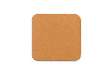 Brown Square Cork Coaster With