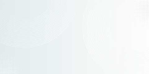 Obraz premium Best White abstract background. Modern circle lines pattern. Futuristic concept. Minimal geometric art