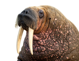 Big Walrus isolated on transparent or white backgrounds