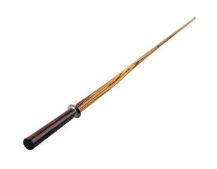 Naklejka premium Billiard cue stick isolated on transparent or white backgrounds
