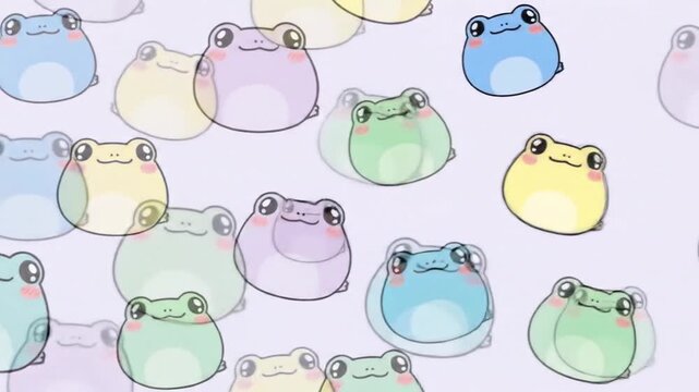 Colorful frogs seamless pattern for backgrounds and design projects