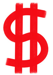 red dollar sign