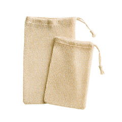  Small natural burlap drawstring bags