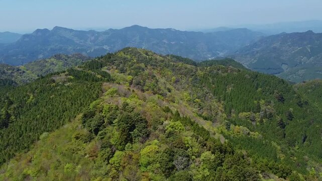 カラ迫岳上空からの空撮