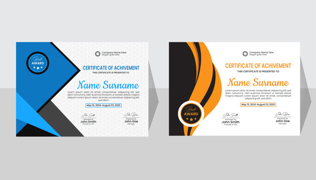 Premium Certificate template Design for Educational Institutions