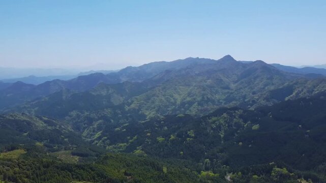 カラ迫岳上空からの空撮