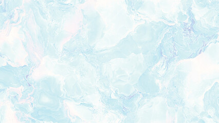 Abstract blue marble texture with splashes, blue luxury background