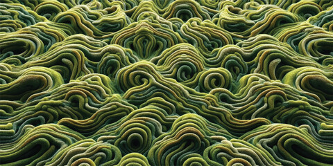 Moss texture arranged in a cloud-like pattern. Perfect for backgrounds, textures, or abstract art and graphic design projects.
