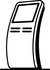  Information kiosk or touch screen display stand