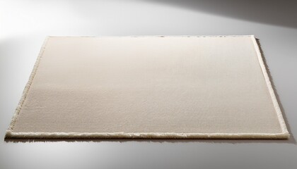 Plain Light Rectangular Rug With A Soft And Smooth Surface Perfect For Adding A Minimal And Calming Touch On A Transparent Background