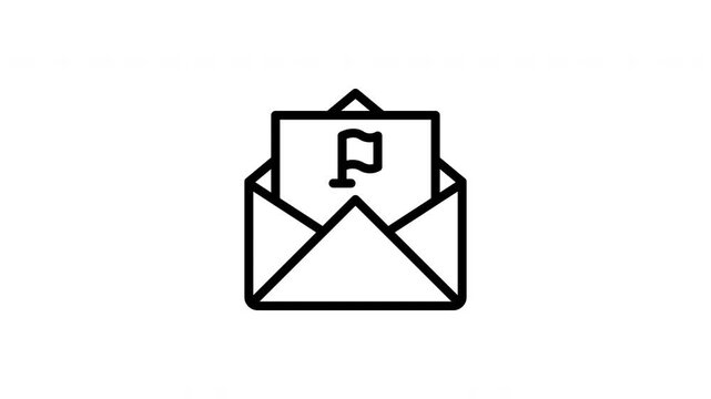 flagged mail animated icon